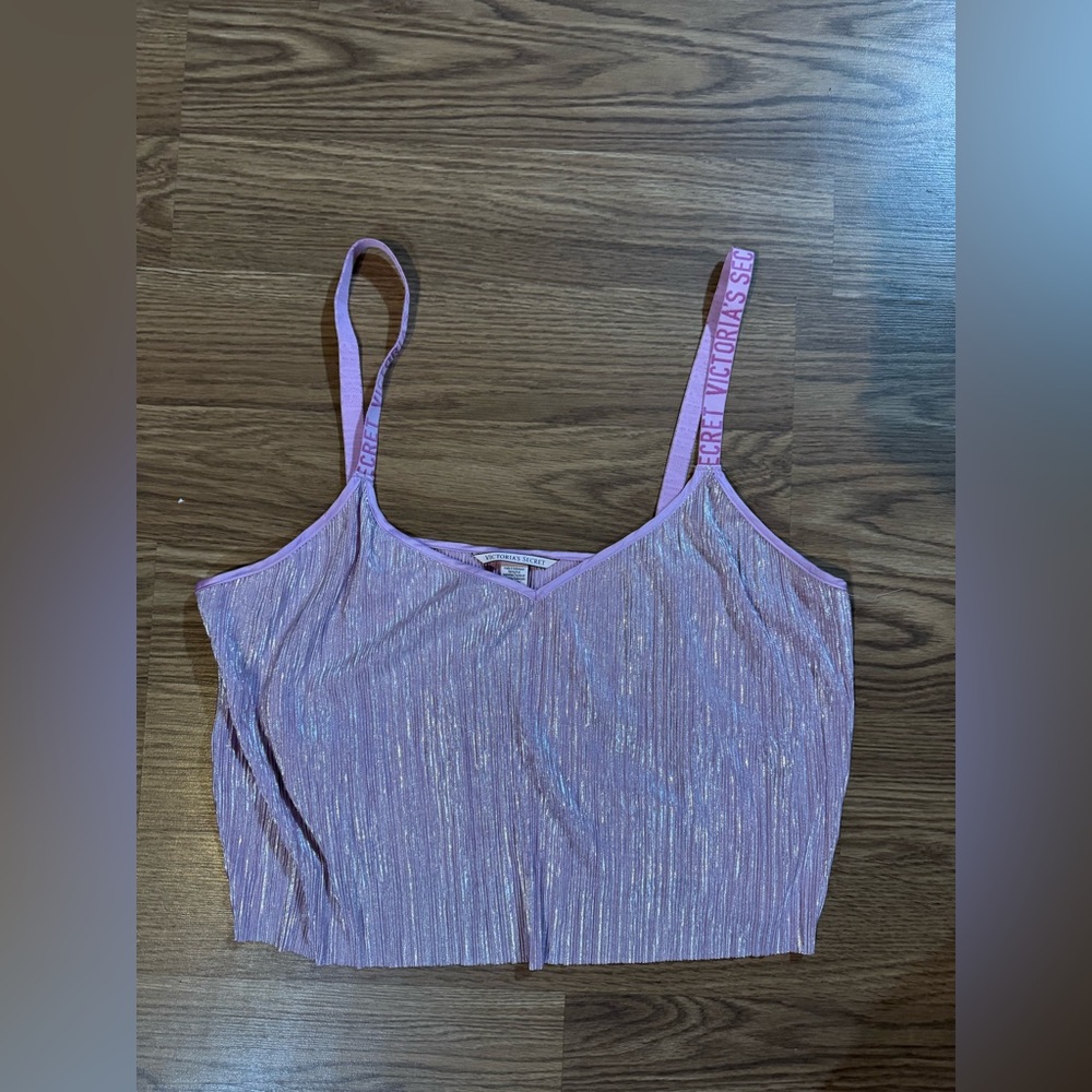 Victoria's Secret Lavender Shimmer Cami/Crop  Top